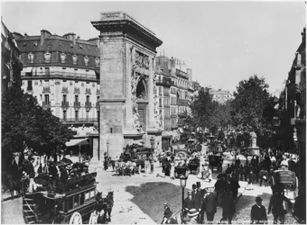 Porte und Boulevard Saint-Denis, Paris, ca. 1900